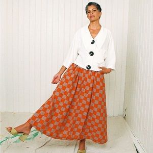 Fashion Brand Company Chess Checkers Halter and Skirt Set